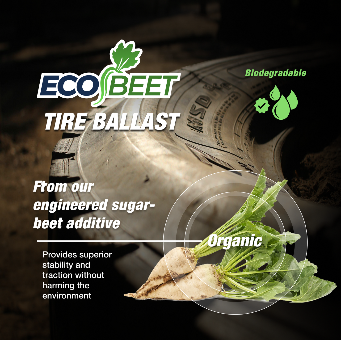 EcoBeet Organic Non-Corrosive Tire Ballast