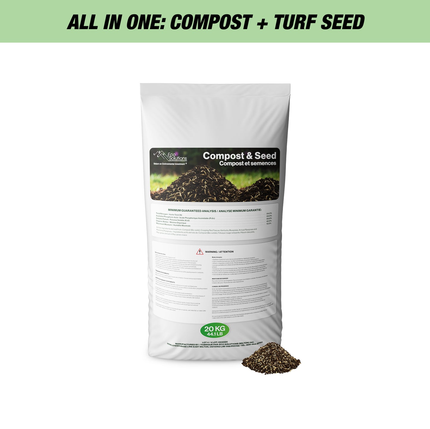 Granular Compost & 12% SRPR Seed