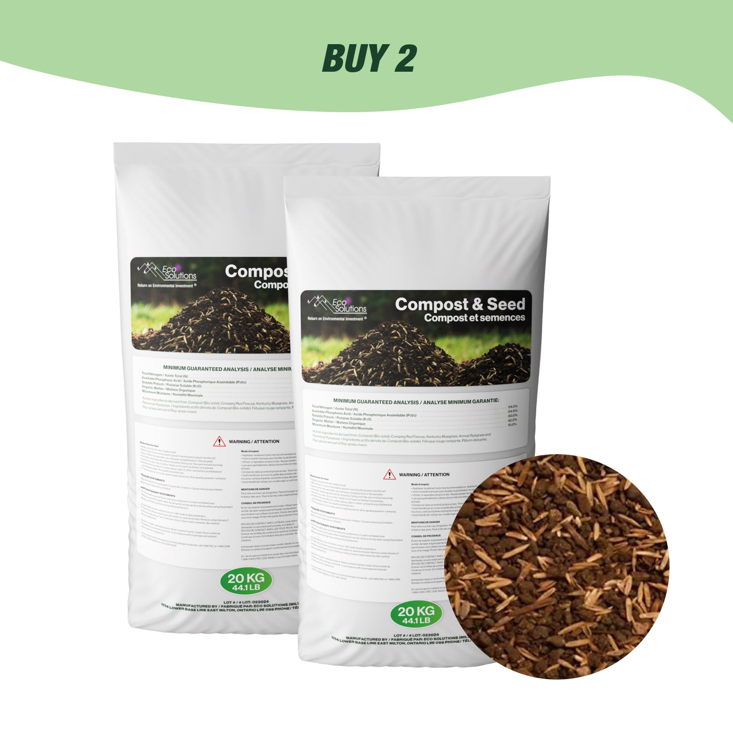 Granular Compost & 12% SRPR Seed